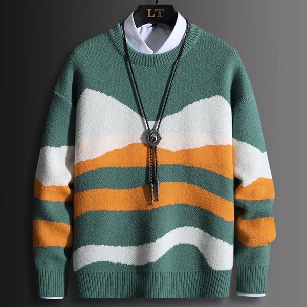 men's sweaters 2021 wave sweater men fashion harajuku o-neck knitwear pullover male long sleeve casual warm, White;black
men's sweaters 2021 wave sweater men fashion harajuku o-neck knitwear pullover male long sleeve casual warm, White;black