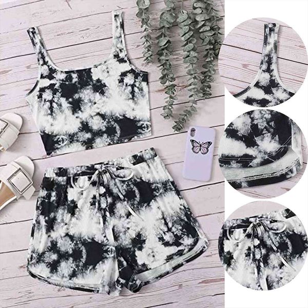 fashion pajama sets casual tie women sleepwear dyed print cami and shorts set two piece ladies pyjama femme, Black;red
fashion pajama sets casual tie women sleepwear dyed print cami and shorts set two piece ladies pyjama femme, Black;red