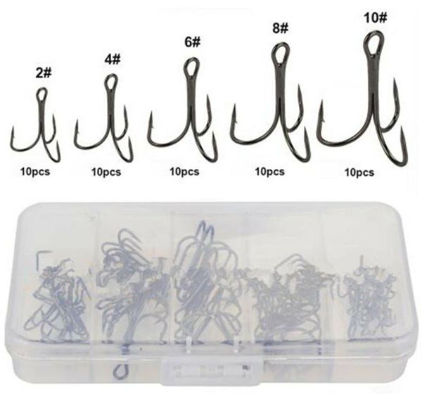 fishing hooks 50pcs/lot high carbon steel carp treble size #3~12 fishhooks super sharp sea tackle accessorie
fishing hooks 50pcs/lot high carbon steel carp treble size #3~12 fishhooks super sharp sea tackle accessorie