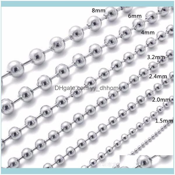 chains necklaces & pendants jewelrychains selling multiple sizes beads chain 1.5/2/2.4/3/3.2 mm width sier color stainless steel necklace cu, Silver
chains necklaces & pendants jewelrychains selling multiple sizes beads chain 1.5/2/2.4/3/3.2 mm width sier color stainless steel necklace cu, Silver