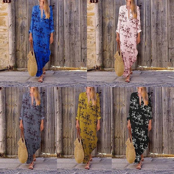 casual dresses women v-neck maxi dress loose printed bohemian long sleeve summer holiday party size s-5xl, Black;gray
casual dresses women v-neck maxi dress loose printed bohemian long sleeve summer holiday party size s-5xl, Black;gray