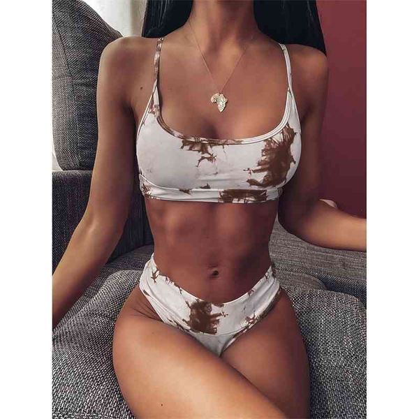 women's swimwear sporty bikini women breathable two pieces brown swimsuit push up bathing suit bikinis set tie dye beach wear, White;black
women's swimwear sporty bikini women breathable two pieces brown swimsuit push up bathing suit bikinis set tie dye beach wear, White;black