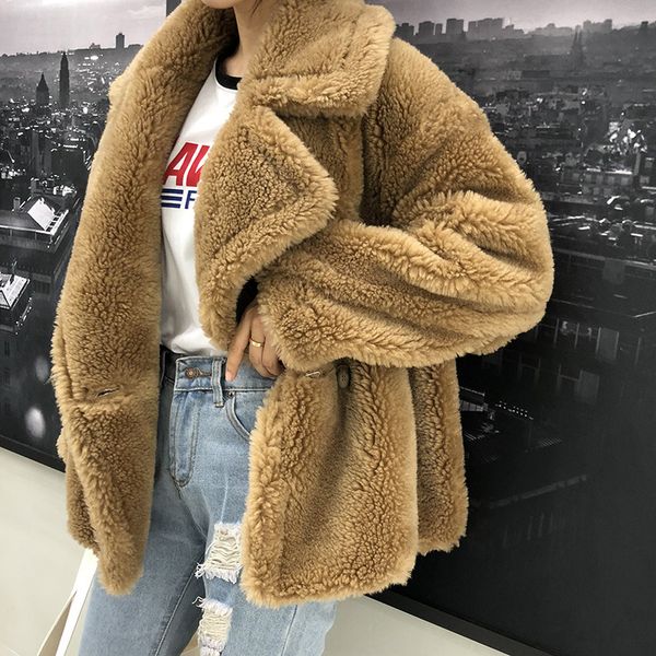 100% real fur coat winter jacket short teddy bear women natural fur collar content woven outerwear teddy polar fleece plush, Tan;black
100% real fur coat winter jacket short teddy bear women natural fur collar content woven outerwear teddy polar fleece plush, Tan;black