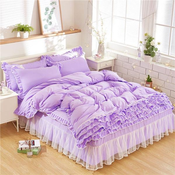 bedding sets pink purple lace set twin full king girls children double single bed skirt princess duvet cover bedclothes
bedding sets pink purple lace set twin full king girls children double single bed skirt princess duvet cover bedclothes