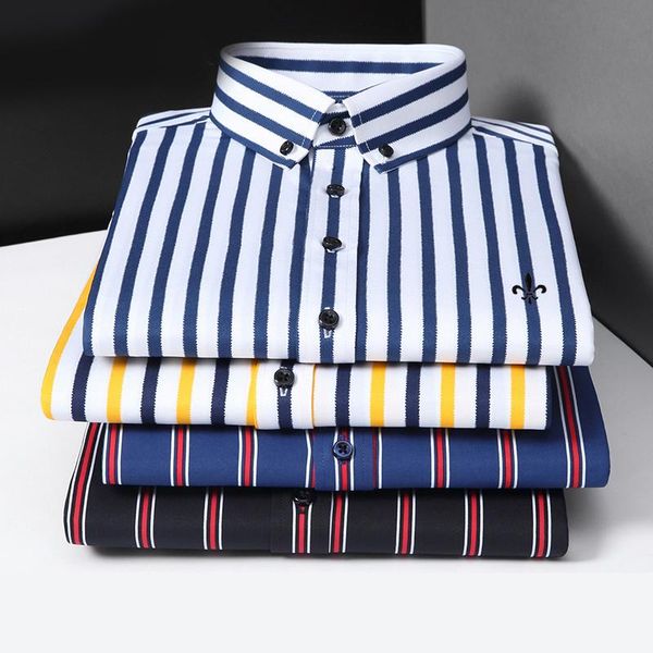 men's casual shirts long sleeve striped dress social with pocket regular fit dudalinas business male smart shirt, White;black
men's casual shirts long sleeve striped dress social with pocket regular fit dudalinas business male smart shirt, White;black