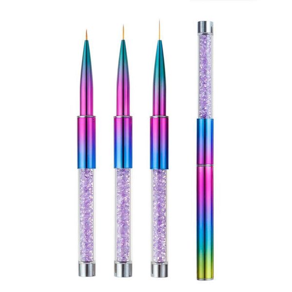 nail brushes 3 pcs professional acrylic french art brush set liquid powder drawing carving crystal potherapy pen tools, Yellow
nail brushes 3 pcs professional acrylic french art brush set liquid powder drawing carving crystal potherapy pen tools, Yellow