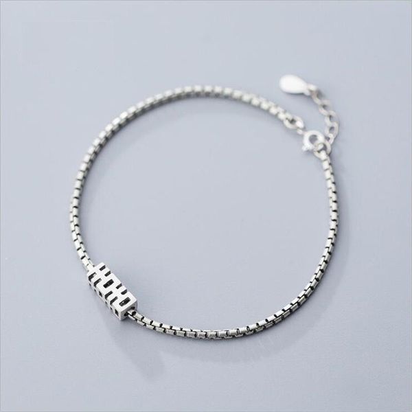 charm bracelets 100% 925 sterling silver fashion women square lattice bracelet chinese style characters blessing jewelry female s2871, Golden;silver
charm bracelets 100% 925 sterling silver fashion women square lattice bracelet chinese style characters blessing jewelry female s2871, Golden;silver