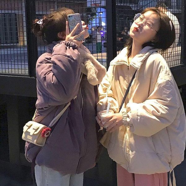 women's down & parkas soft girl winter thick warm padded jacket women korean high street oversize bread coat kawaii japan harajuku love, Black
women's down & parkas soft girl winter thick warm padded jacket women korean high street oversize bread coat kawaii japan harajuku love, Black