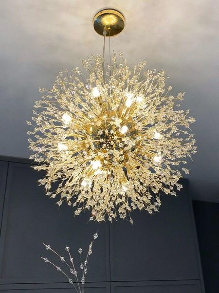 2021 new modern crystal dandelion chandelier lighting pendant lamp for living room dining room home decoration
2021 new modern crystal dandelion chandelier lighting pendant lamp for living room dining room home decoration