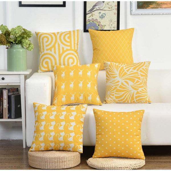 cushion/decorative pillow yellow background deer pattern cushion cover cotton linen decorative throw seat sofa embrace case home decor
cushion/decorative pillow yellow background deer pattern cushion cover cotton linen decorative throw seat sofa embrace case home decor
