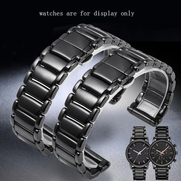 watch bands replacement strap for ar1507/1509 ar1895/70002 series ceramic watchband 22mm white black men's chain butterfly buckle, Black;brown
watch bands replacement strap for ar1507/1509 ar1895/70002 series ceramic watchband 22mm white black men's chain butterfly buckle, Black;brown