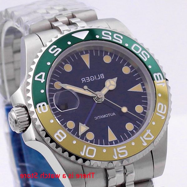 bliger 40mm automatic mechanical mens luxury sapphire crystal vintage clock gmt watch luminous waterproof wristwatch men, Slivery;brown
bliger 40mm automatic mechanical mens luxury sapphire crystal vintage clock gmt watch luminous waterproof wristwatch men, Slivery;brown