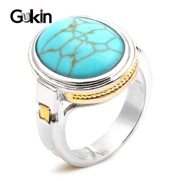 cluster rings gukin luxury punk natural stone for women silver color party men ring vintage accessories, Golden;silver
cluster rings gukin luxury punk natural stone for women silver color party men ring vintage accessories, Golden;silver