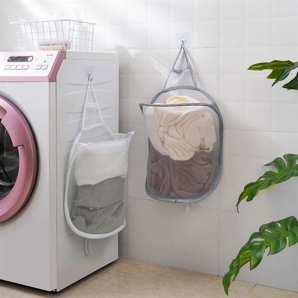 laundry bags large folding basket wall hanging dirty clothing mesh hamper breathable clothes underwear coats storage box
laundry bags large folding basket wall hanging dirty clothing mesh hamper breathable clothes underwear coats storage box