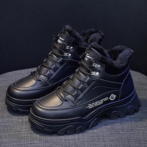 boots 2021 winter platform snow women lace up plush warm short booties high thick bottom shoes ladies chunky ankle, Black
boots 2021 winter platform snow women lace up plush warm short booties high thick bottom shoes ladies chunky ankle, Black