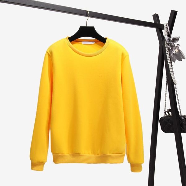 new women's yellow casual loose long sleeve sweatshirt s-2xl winter thicken fashion solid color round neck hoodie, Black
new women's yellow casual loose long sleeve sweatshirt s-2xl winter thicken fashion solid color round neck hoodie, Black