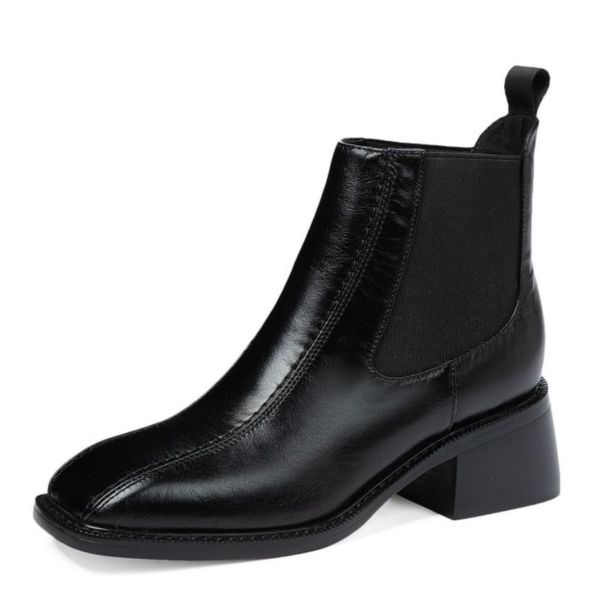 real leather women ankle boots stretch thick heel slip on shoes winter warm boots women party footwear size 33-40, Black
real leather women ankle boots stretch thick heel slip on shoes winter warm boots women party footwear size 33-40, Black