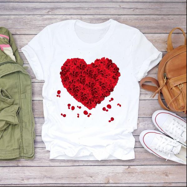 womens t shirts ladies rose love valentine fashion flower 90s floral women print ladies t graphic female tee t shirt, White
womens t shirts ladies rose love valentine fashion flower 90s floral women print ladies t graphic female tee t shirt, White