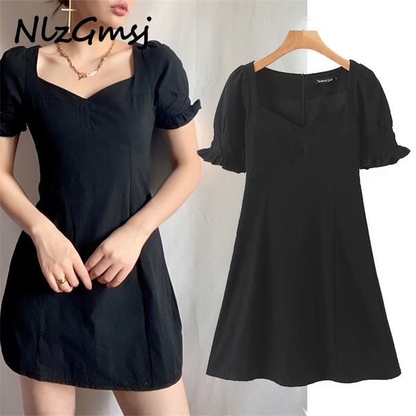 dres fashion elegant black mini france slim short sleeve vestido vintage summer 210628, Black;gray
dres fashion elegant black mini france slim short sleeve vestido vintage summer 210628, Black;gray