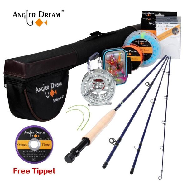 rod reel combo angler dream fishing set kit 9ft 5wt and with flies line tying materials
rod reel combo angler dream fishing set kit 9ft 5wt and with flies line tying materials