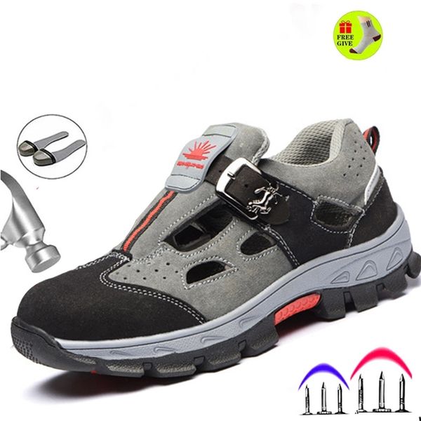 labor insurance shoes sandals men's summer light breathable deodorant safety shoes casual non-slip men's work boots 210923, Black
labor insurance shoes sandals men's summer light breathable deodorant safety shoes casual non-slip men's work boots 210923, Black