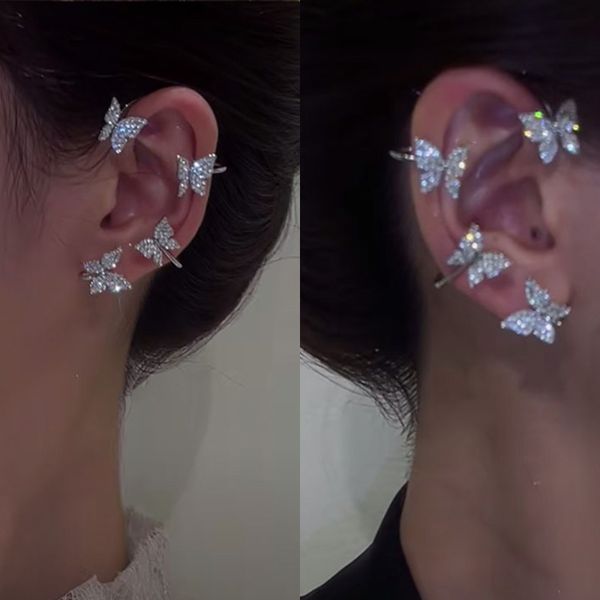 punk silver gold plated butterfly ear screw back fake piercing earring for women shining zircon ear cuff clip fashion jewelry
punk silver gold plated butterfly ear screw back fake piercing earring for women shining zircon ear cuff clip fashion jewelry
