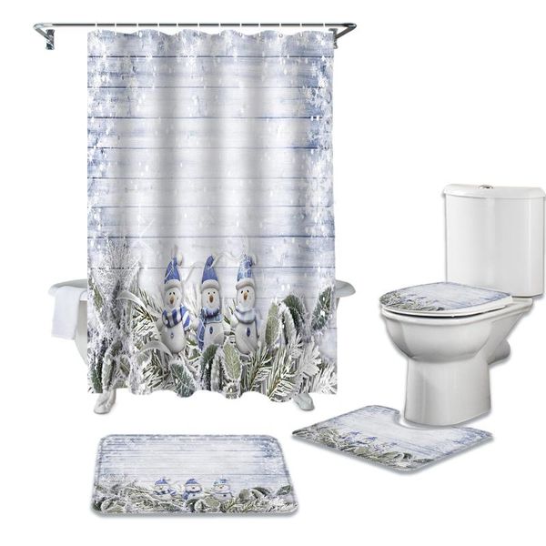 shower curtains snowman green leaves winter print curtain carpet cover toilet bath mat pad set bathroom home decor
shower curtains snowman green leaves winter print curtain carpet cover toilet bath mat pad set bathroom home decor
