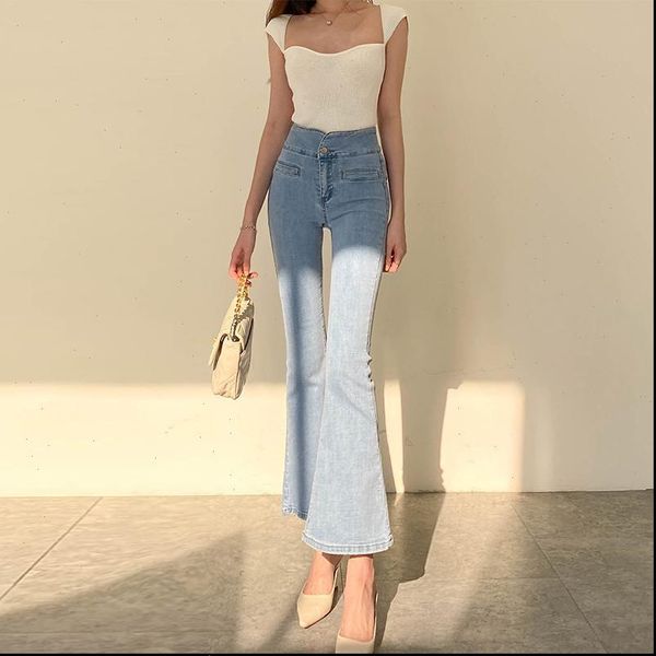 vintage high waisted micro flare women jean pants spring summer slim trumpet casual flared trousers for, Blue
vintage high waisted micro flare women jean pants spring summer slim trumpet casual flared trousers for, Blue