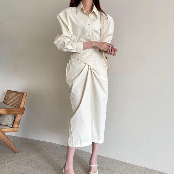 casual dresses korean fashion design 2021 autumn dress simplicity lapel high waist cross solid color long sleeve loose women's, Black;gray
casual dresses korean fashion design 2021 autumn dress simplicity lapel high waist cross solid color long sleeve loose women's, Black;gray