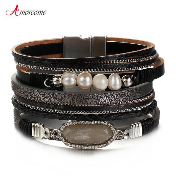 tennis amorcome resin charm leather bracelets for women fashion multilayer chain pearl beads braided wrap bracelet jewelry gift, Golden;silver
tennis amorcome resin charm leather bracelets for women fashion multilayer chain pearl beads braided wrap bracelet jewelry gift, Golden;silver