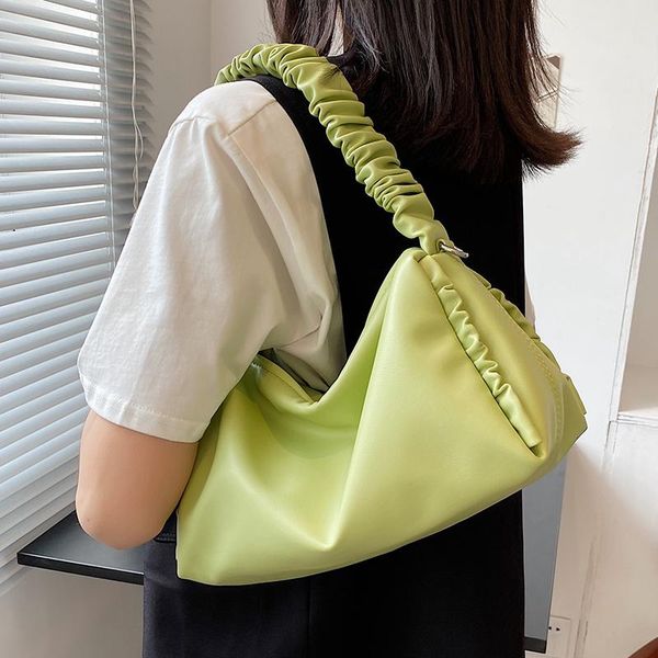 shoulder bags flounce design women handbag soft pu leather female bucket crossbody 2021 brand ruched ladies totes green
shoulder bags flounce design women handbag soft pu leather female bucket crossbody 2021 brand ruched ladies totes green