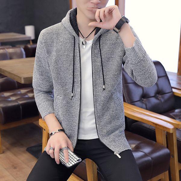 2021 new arrival men's cardigans with a solid hoodie korean homme fashion cotton knitting sweaters dropshipping d3yw, White;black
2021 new arrival men's cardigans with a solid hoodie korean homme fashion cotton knitting sweaters dropshipping d3yw, White;black