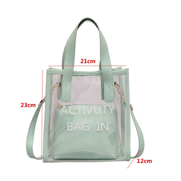 2020 new fashion ladies handbags transparent shoulder crossbody bag pvc jelly letter patchwork small handbag female party bag
2020 new fashion ladies handbags transparent shoulder crossbody bag pvc jelly letter patchwork small handbag female party bag