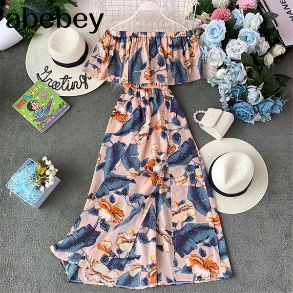 ruffles vintage boho summer off shoulder floral print midi long dress split party women elegant beach holiday vestidos 210715, Black;gray
ruffles vintage boho summer off shoulder floral print midi long dress split party women elegant beach holiday vestidos 210715, Black;gray