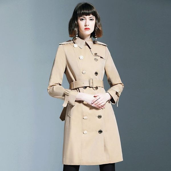 women's trench coats windswear women s mid long british wind fashion style double row fastener small coat tide, Tan;black
women's trench coats windswear women s mid long british wind fashion style double row fastener small coat tide, Tan;black