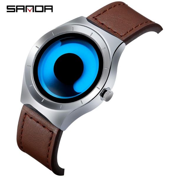 wristwatches fashion sanda brand waterproof men watch trend personality swirl contrast color gradient dial ther steel belt men's quartz, Slivery;brown
wristwatches fashion sanda brand waterproof men watch trend personality swirl contrast color gradient dial ther steel belt men's quartz, Slivery;brown