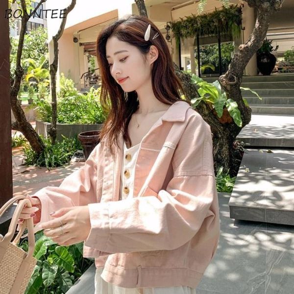 women's jackets basic women denim high street pink female ins loose autumn single-breasted solid vintage breathable friend sweet kawaii, Black;brown
women's jackets basic women denim high street pink female ins loose autumn single-breasted solid vintage breathable friend sweet kawaii, Black;brown