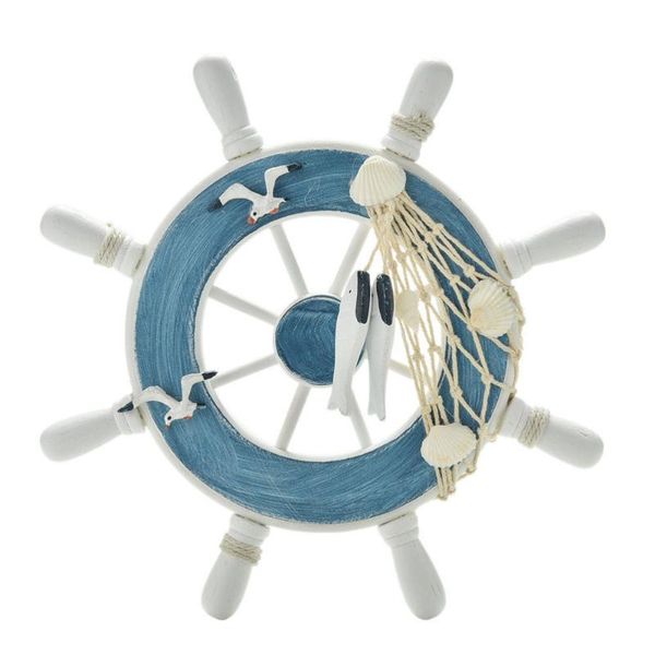 decorative objects & figurines 23cm beach wooden boat ship rudder fishing net home wall nautical steering wheel wood craft gift decoration o
decorative objects & figurines 23cm beach wooden boat ship rudder fishing net home wall nautical steering wheel wood craft gift decoration o