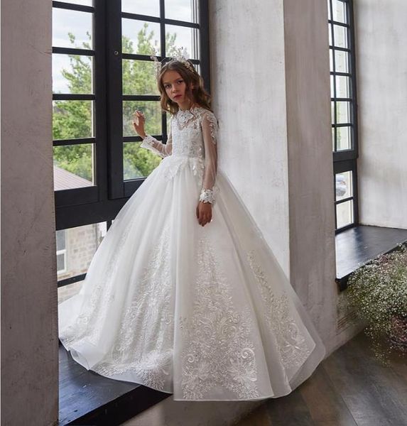 girl's dresses white flower girl for weddings sheer neck girls pageant gown long sleeve children first communion dress, Red;yellow
girl's dresses white flower girl for weddings sheer neck girls pageant gown long sleeve children first communion dress, Red;yellow