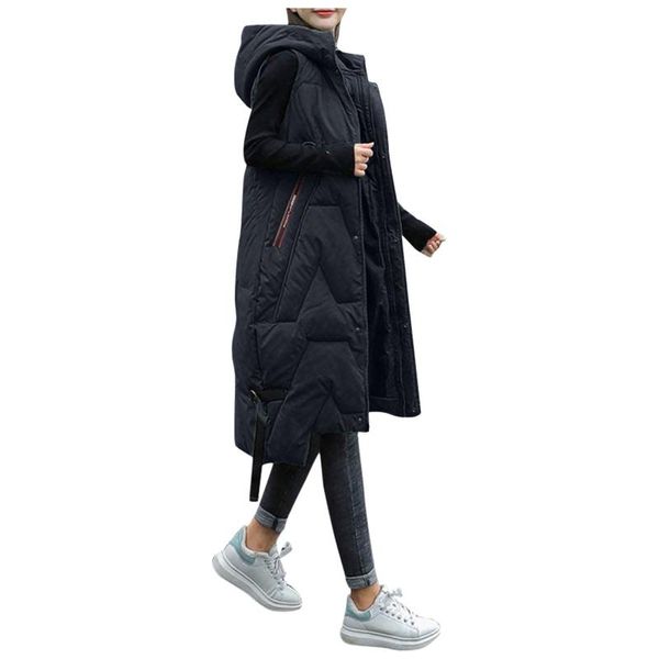 women's down & parkas women's coat vest winter jacket windproof hooded lightweight quilted loose zip gilet outdoor waistcoat, Black
women's down & parkas women's coat vest winter jacket windproof hooded lightweight quilted loose zip gilet outdoor waistcoat, Black