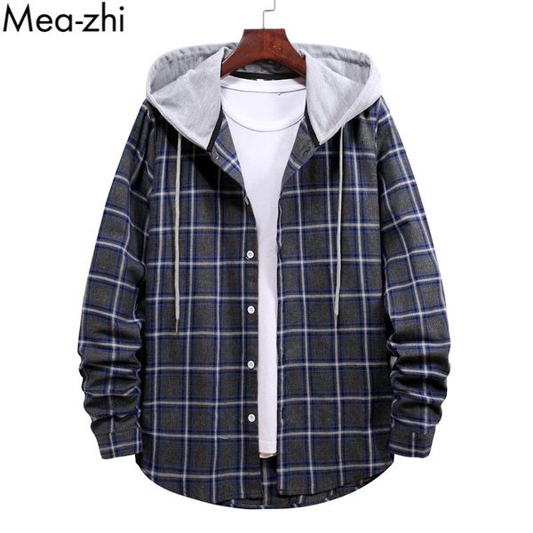 men's casual shirts men long sleeve youth guys button up plaid hooded shirt fashion work office mens, White;black
men's casual shirts men long sleeve youth guys button up plaid hooded shirt fashion work office mens, White;black