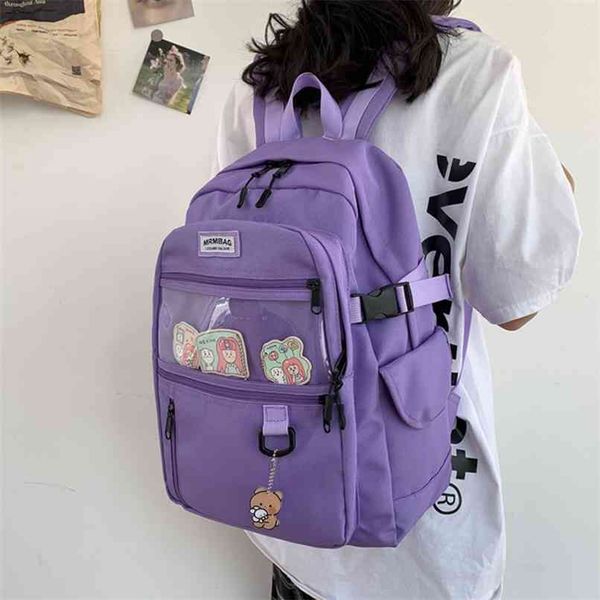 hocodo oxford waterproof women backpack college style pure color schoolbag for teenage girls cute casual travel bookbag 210911
hocodo oxford waterproof women backpack college style pure color schoolbag for teenage girls cute casual travel bookbag 210911