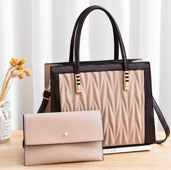 hbp trend womens bags rhombus design pu fashion totes bag 2-piece set outdoor leisure ladies handbag purse
hbp trend womens bags rhombus design pu fashion totes bag 2-piece set outdoor leisure ladies handbag purse