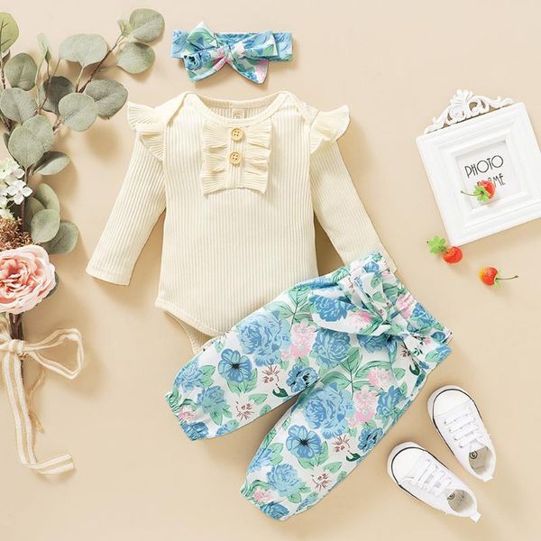 clothing sets 3pcs toddler baby girls outfit suit long sleeve ruffles romper bodysuit+floral pants outfits jumpsuit flower, White
clothing sets 3pcs toddler baby girls outfit suit long sleeve ruffles romper bodysuit+floral pants outfits jumpsuit flower, White