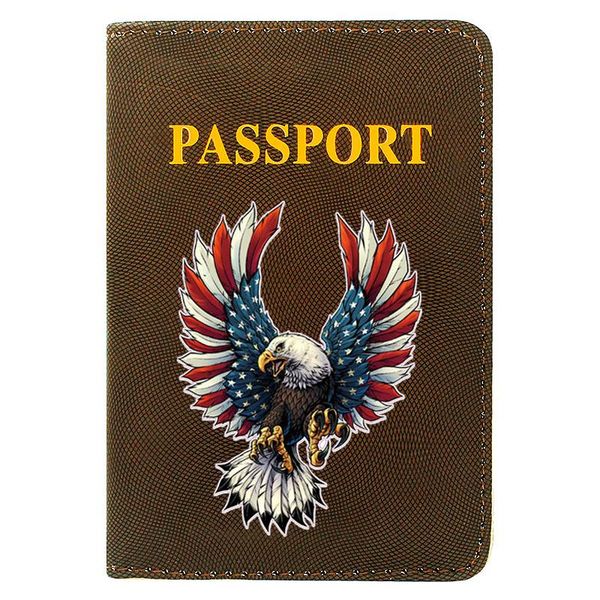 card holders american flag eagle digital printing women men passport cover leather travel id holder charm purse wallet case gift, Brown;gray
card holders american flag eagle digital printing women men passport cover leather travel id holder charm purse wallet case gift, Brown;gray