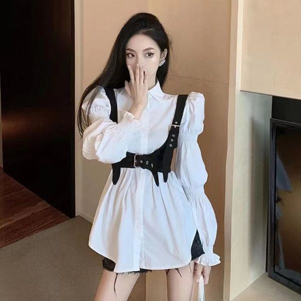 women black straps leather waistcoat vests women personality fashion girdle versatile shoulder straps decorated for outer wear, Black;brown
women black straps leather waistcoat vests women personality fashion girdle versatile shoulder straps decorated for outer wear, Black;brown