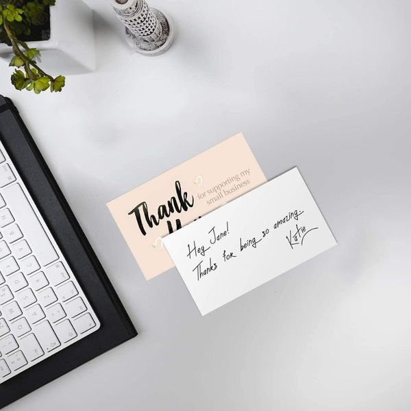 greeting cards 50pcs thank you for supporting my small business shopping purchase thanks gift message card writable
greeting cards 50pcs thank you for supporting my small business shopping purchase thanks gift message card writable