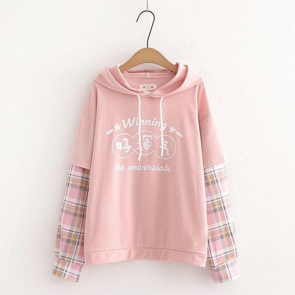women's hoodies & sweatshirts women harajuku 2021 sweet style girl plaid sleeve loose casual pullover tracksuit yupinciaga, Black
women's hoodies & sweatshirts women harajuku 2021 sweet style girl plaid sleeve loose casual pullover tracksuit yupinciaga, Black