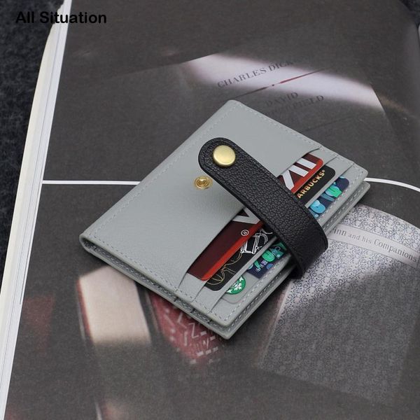 card holders luxury fashion hasp multi bag ladies first layer sheepskin leather women casual storage wallet mini purse, Brown;gray
card holders luxury fashion hasp multi bag ladies first layer sheepskin leather women casual storage wallet mini purse, Brown;gray