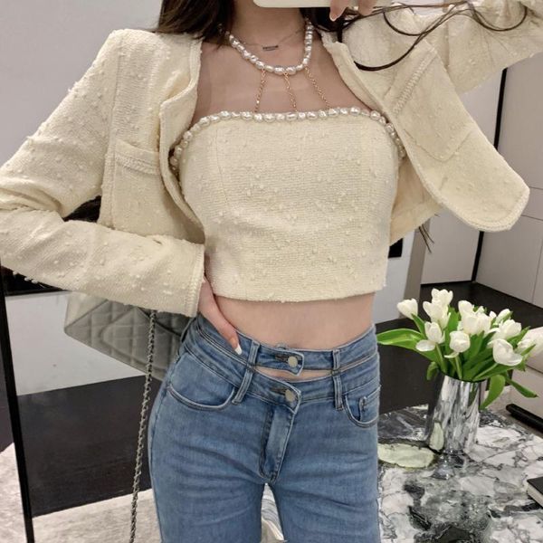 women's jackets autumn fashion cropped jacket women korean office ladies cardigan + pearl camis long sleeve fitness coats female, Black;brown
women's jackets autumn fashion cropped jacket women korean office ladies cardigan + pearl camis long sleeve fitness coats female, Black;brown